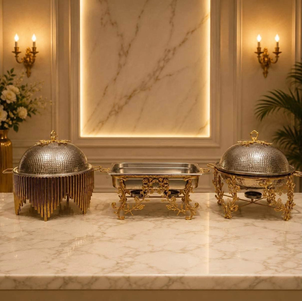Champagne silver baroque bedroom set detail view