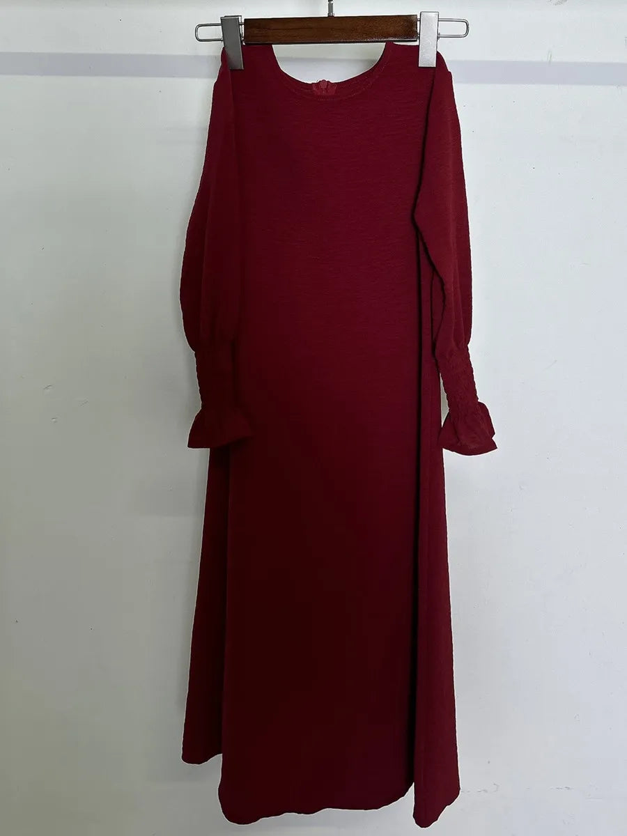 Girls' Ruffle Abaya Dress