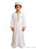 Boys' Embroidered Arabic Thobe