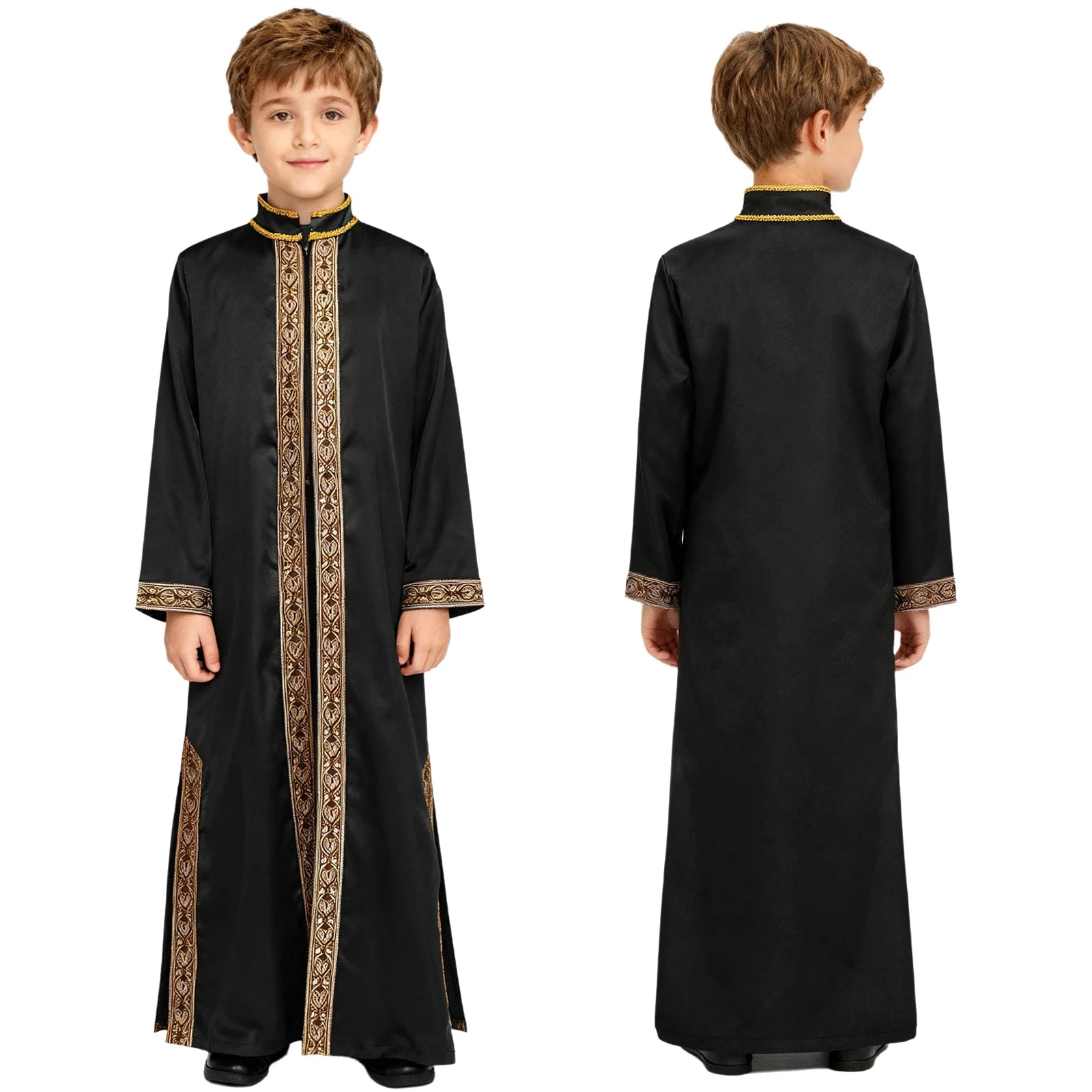 Boys' Gold Embroidery Kaftan