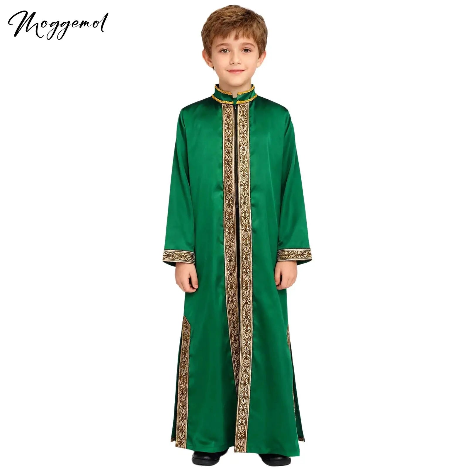 Boys' Gold Embroidery Kaftan