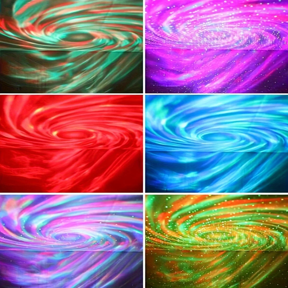 أضواء الليل LED Galaxy Projector التحكم عن بعد 5V USB قابلة للشحن مصباح السماء المرصعة بالنجوم DMX الصوت النشط 7 أوضاع لتزيين غرفة الأطفال