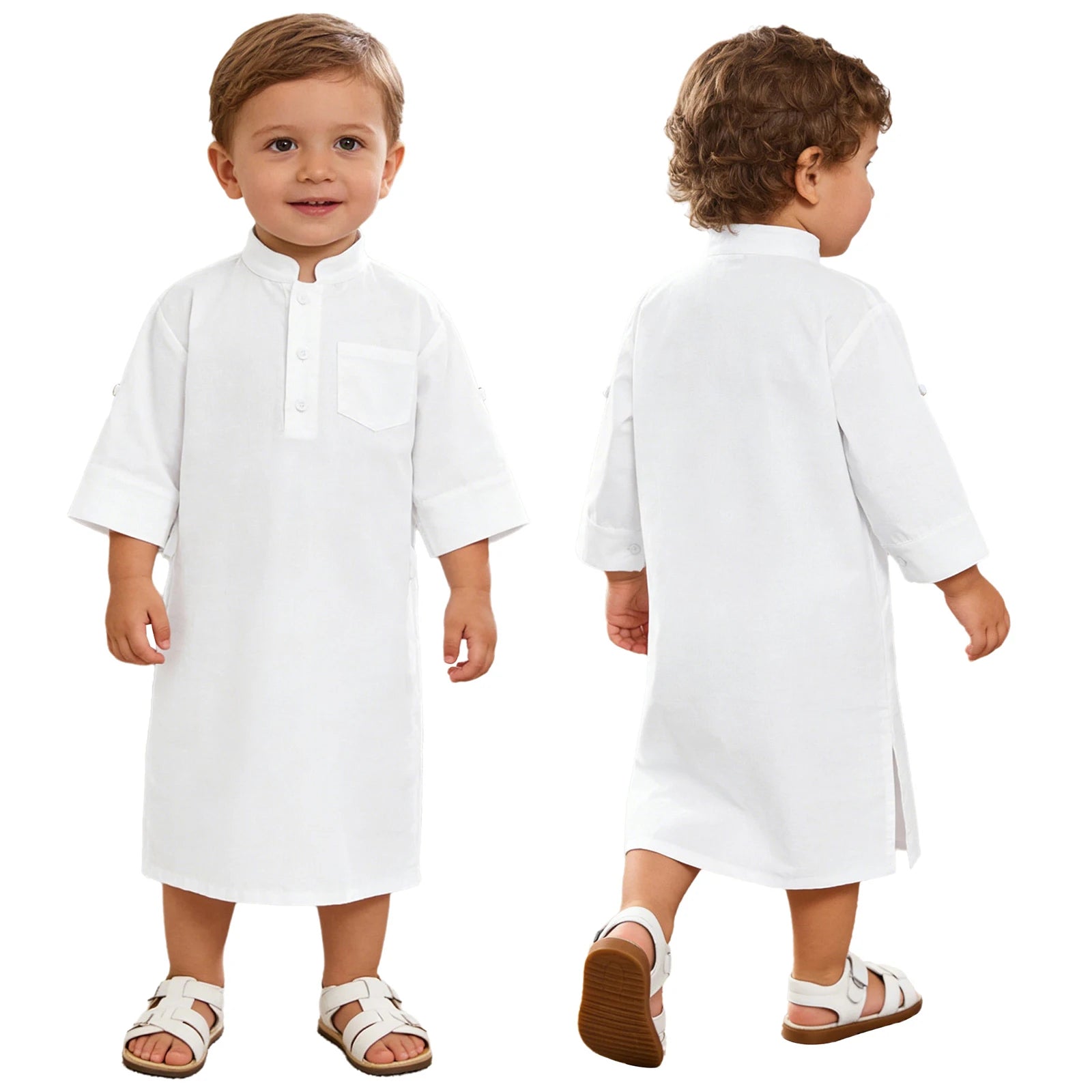Baby Boys' Satin Kaftan Thobe