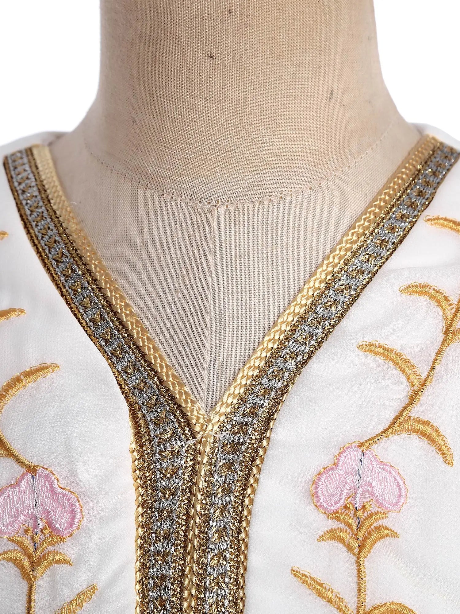 Girls' Printed Abaya Gown
