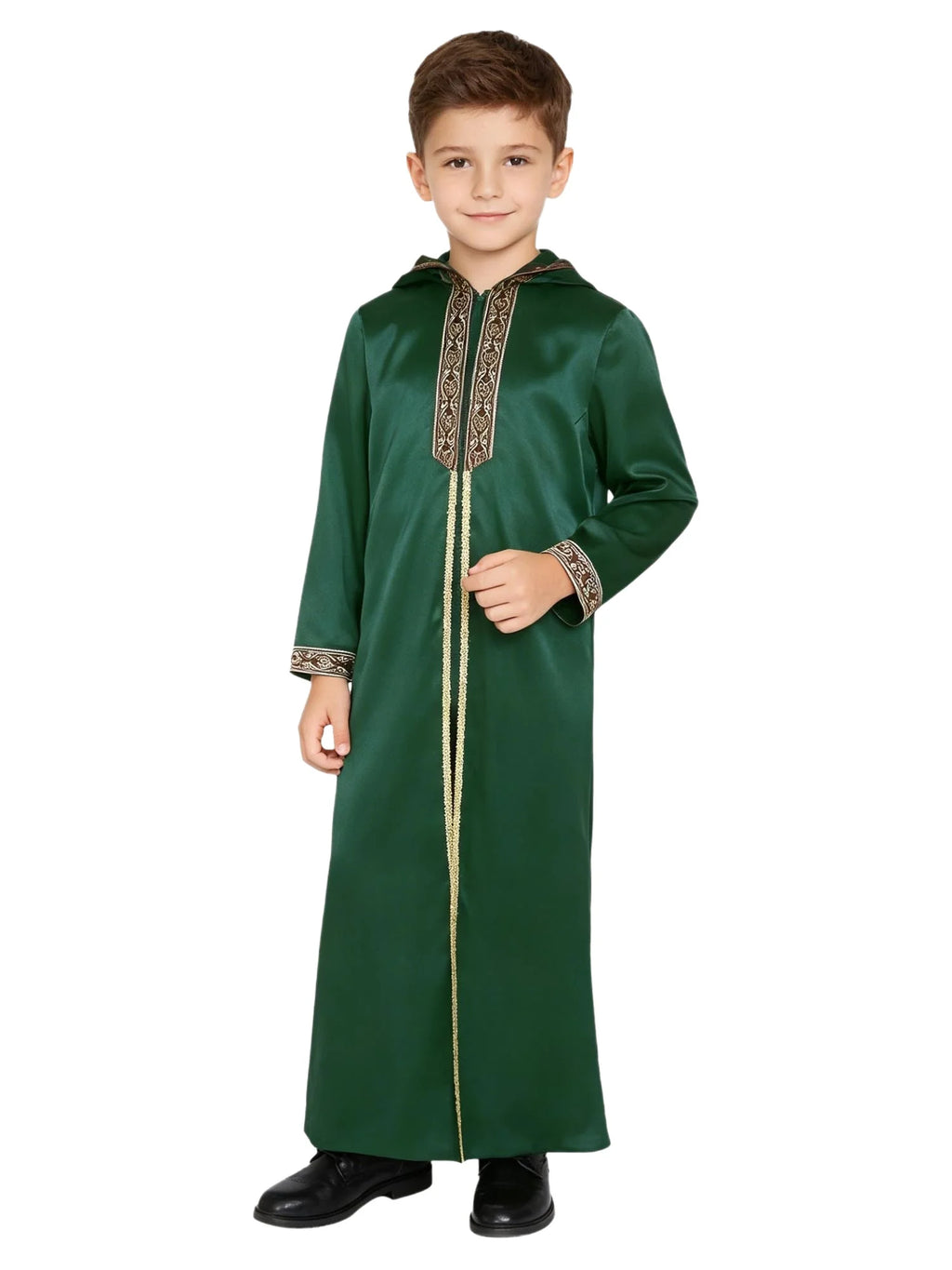 Boys' Hooded Embroidered Robe