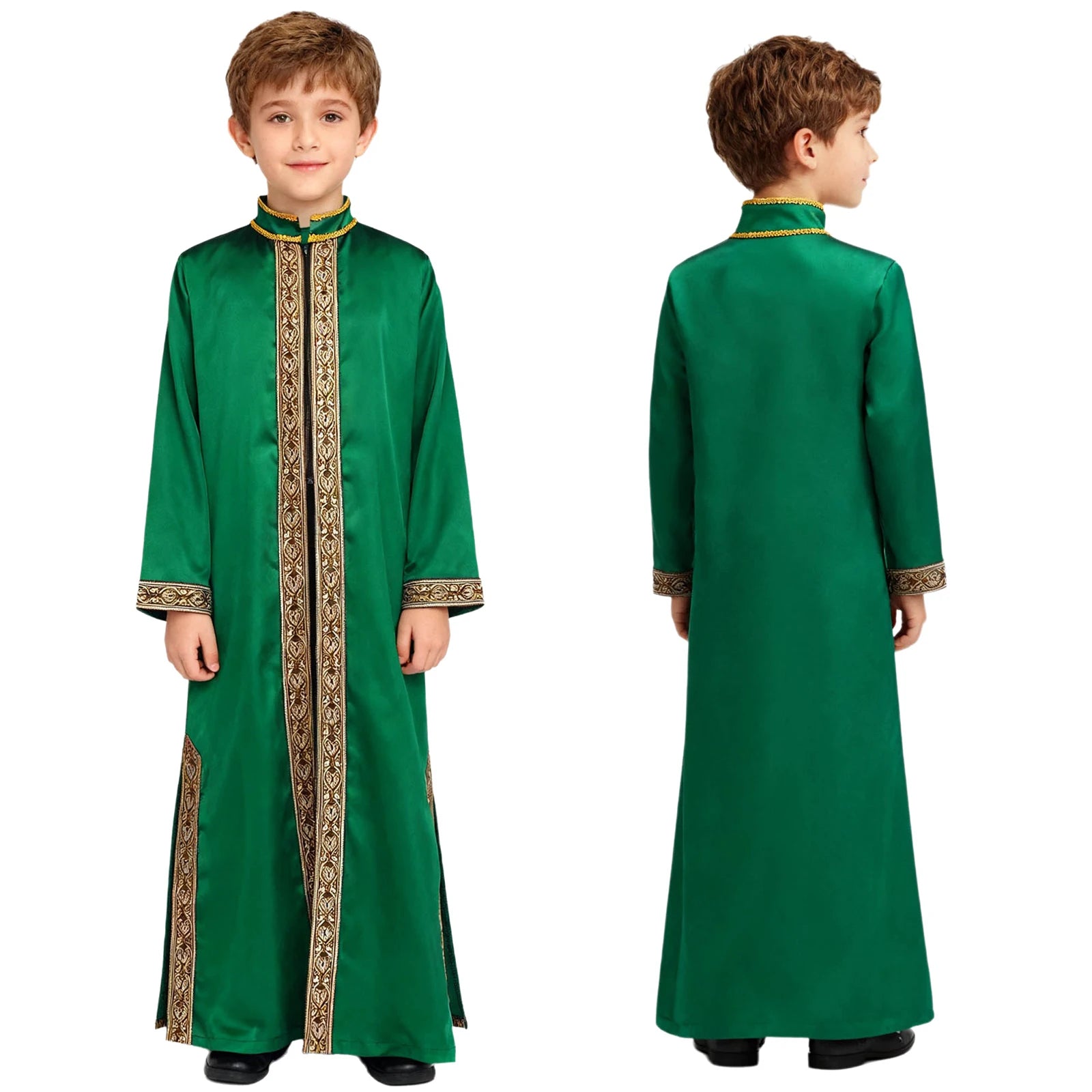 Boys' Gold Embroidery Kaftan