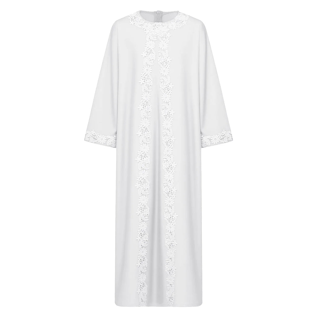 Girls' Embroidered Kaftan Dress