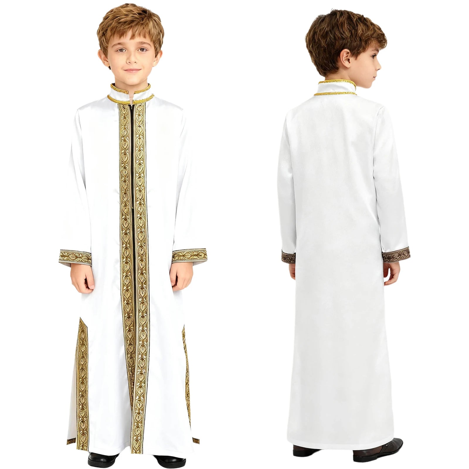 Boys' Gold Embroidery Kaftan