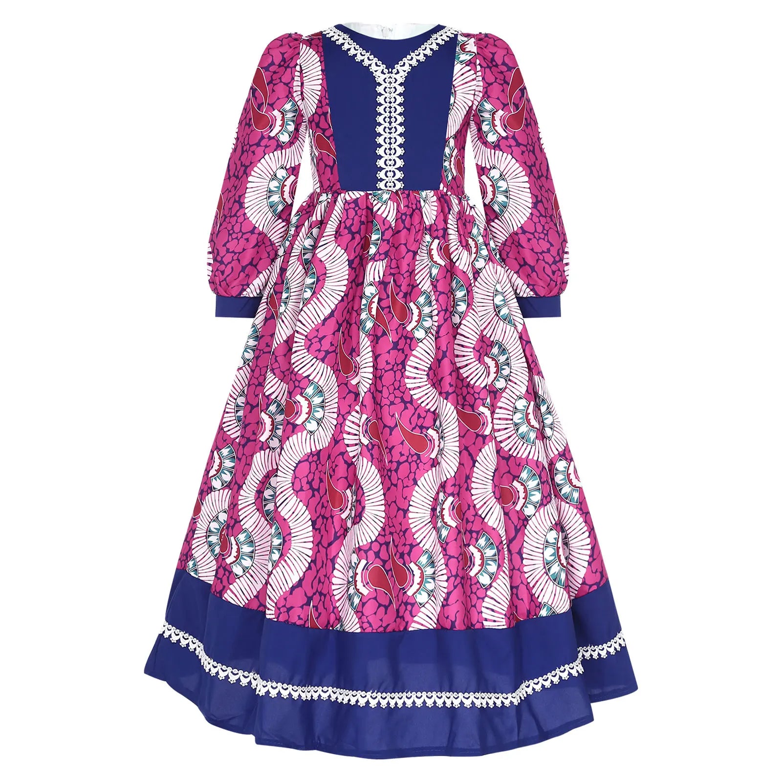 Girls' Printed Abaya Gown