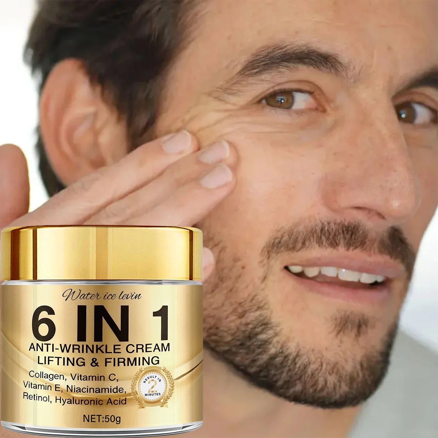 6-in-1 Anti-Aging Face Cream – Collagen, Retinol & Hyaluronic Acid