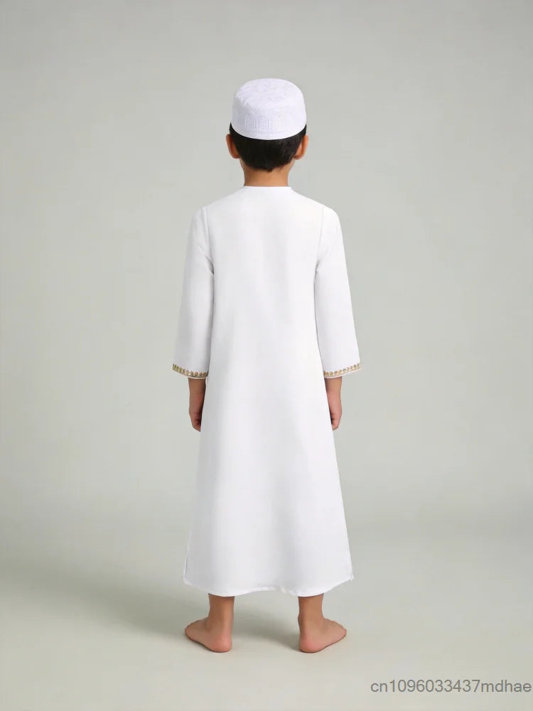 Boys' Embroidered Arabic Thobe