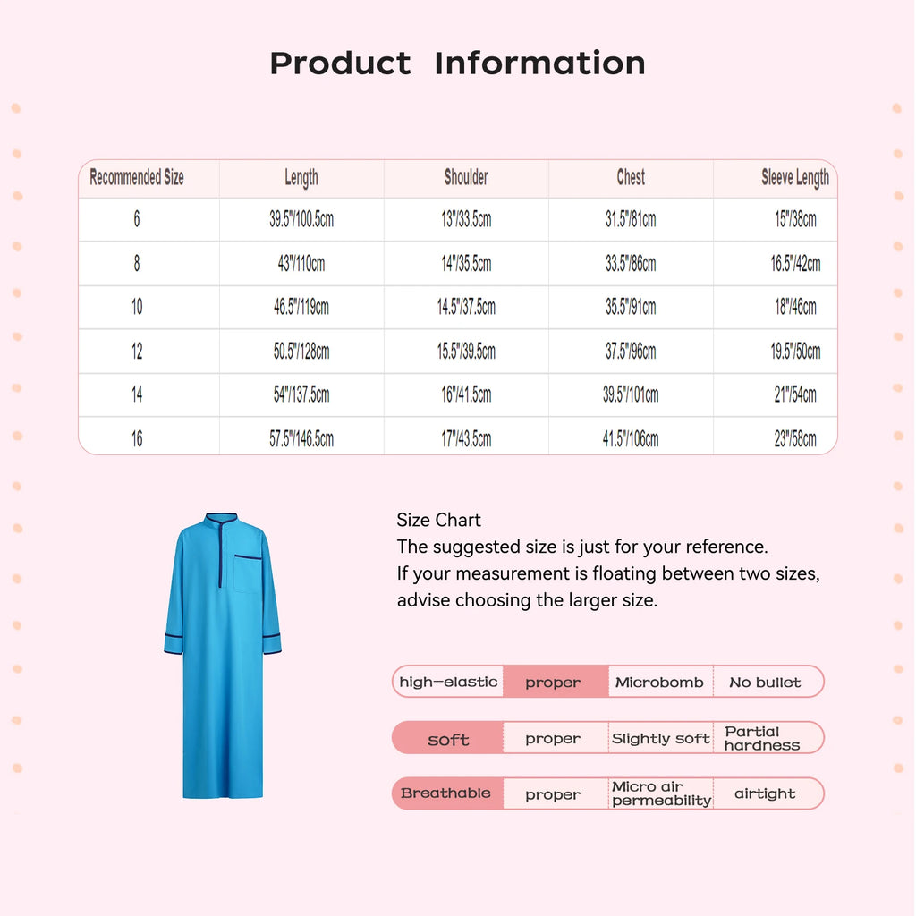 Boys' Casual Kaftan Robe