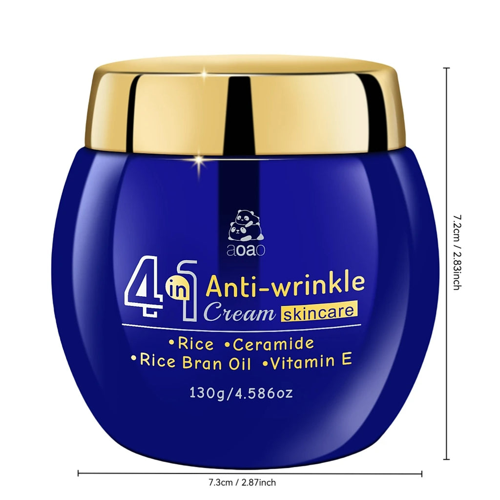 4-in-1 Anti-Wrinkle Rice Cream – Ceramides, Rice Bran Oil & Vitamin E