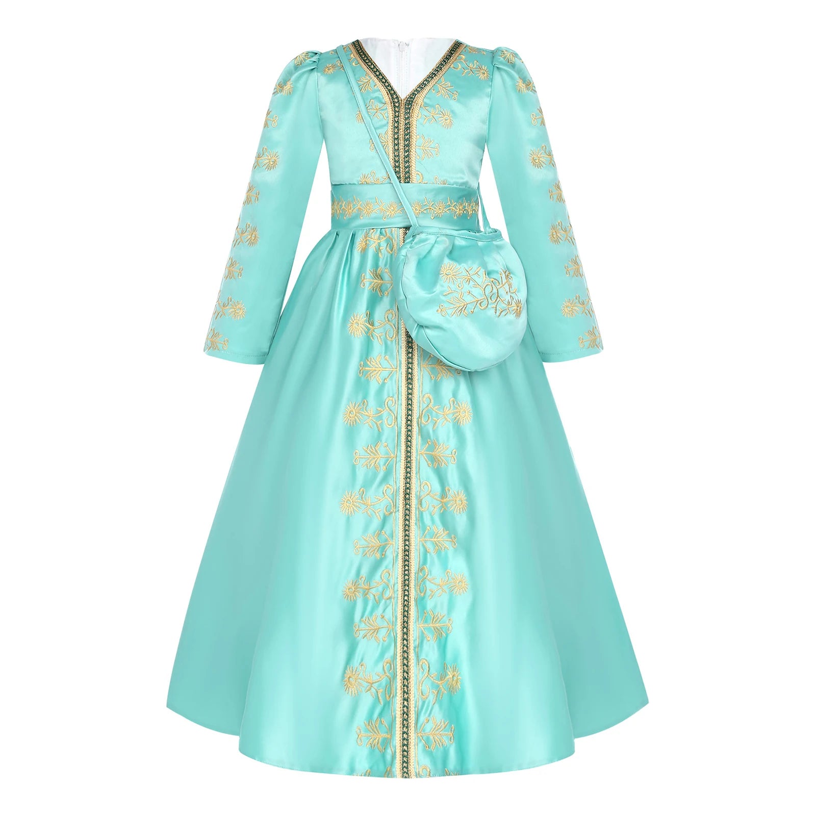 Girls' Printed Abaya Gown