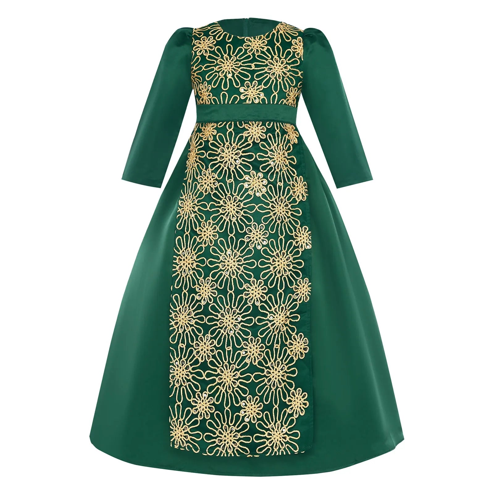 Girls' Printed Abaya Gown
