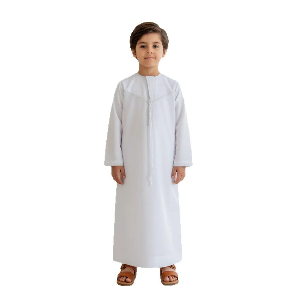 Boys' White Jubba Thobe