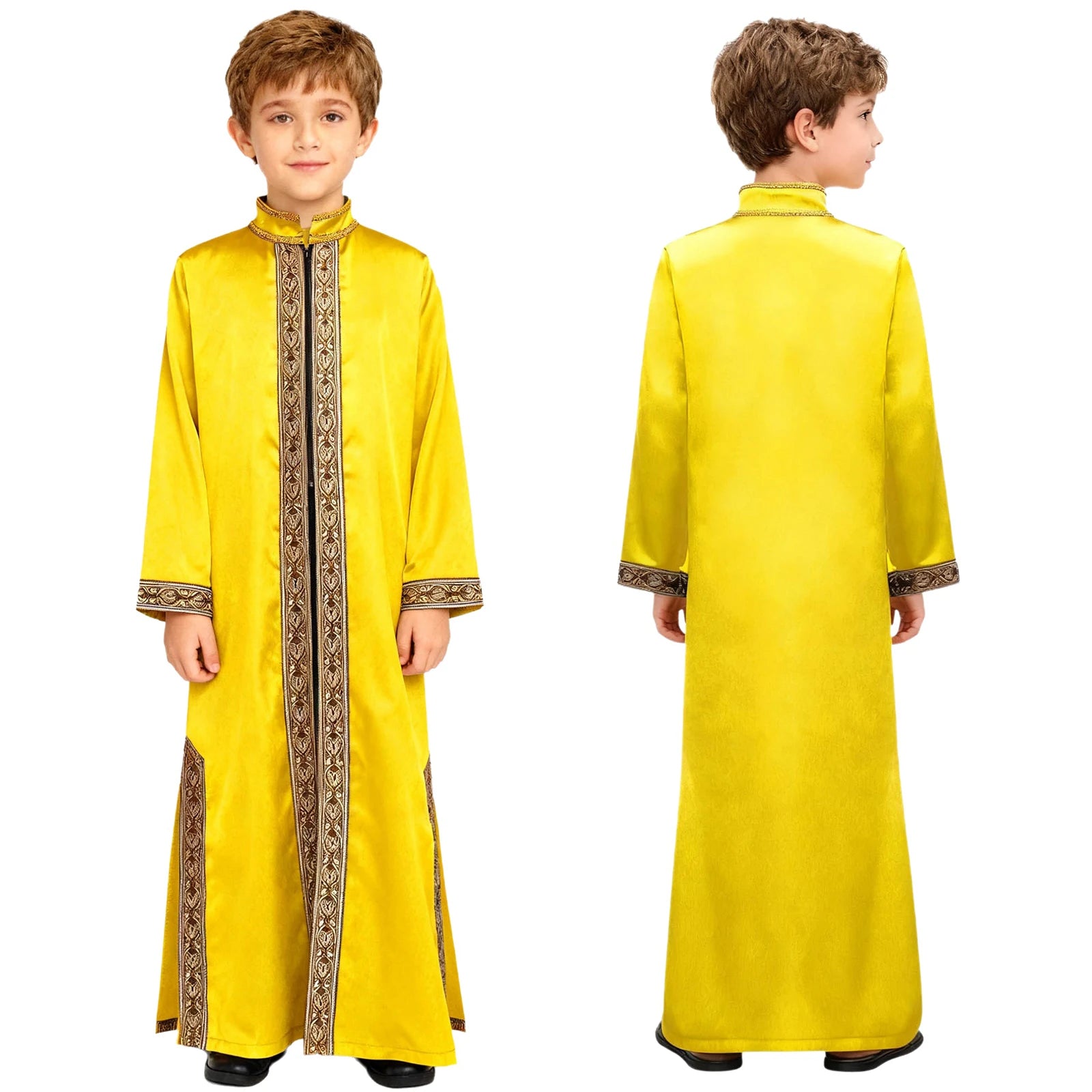 Boys' Gold Embroidery Kaftan