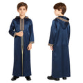 Boys' Hooded Embroidered Robe