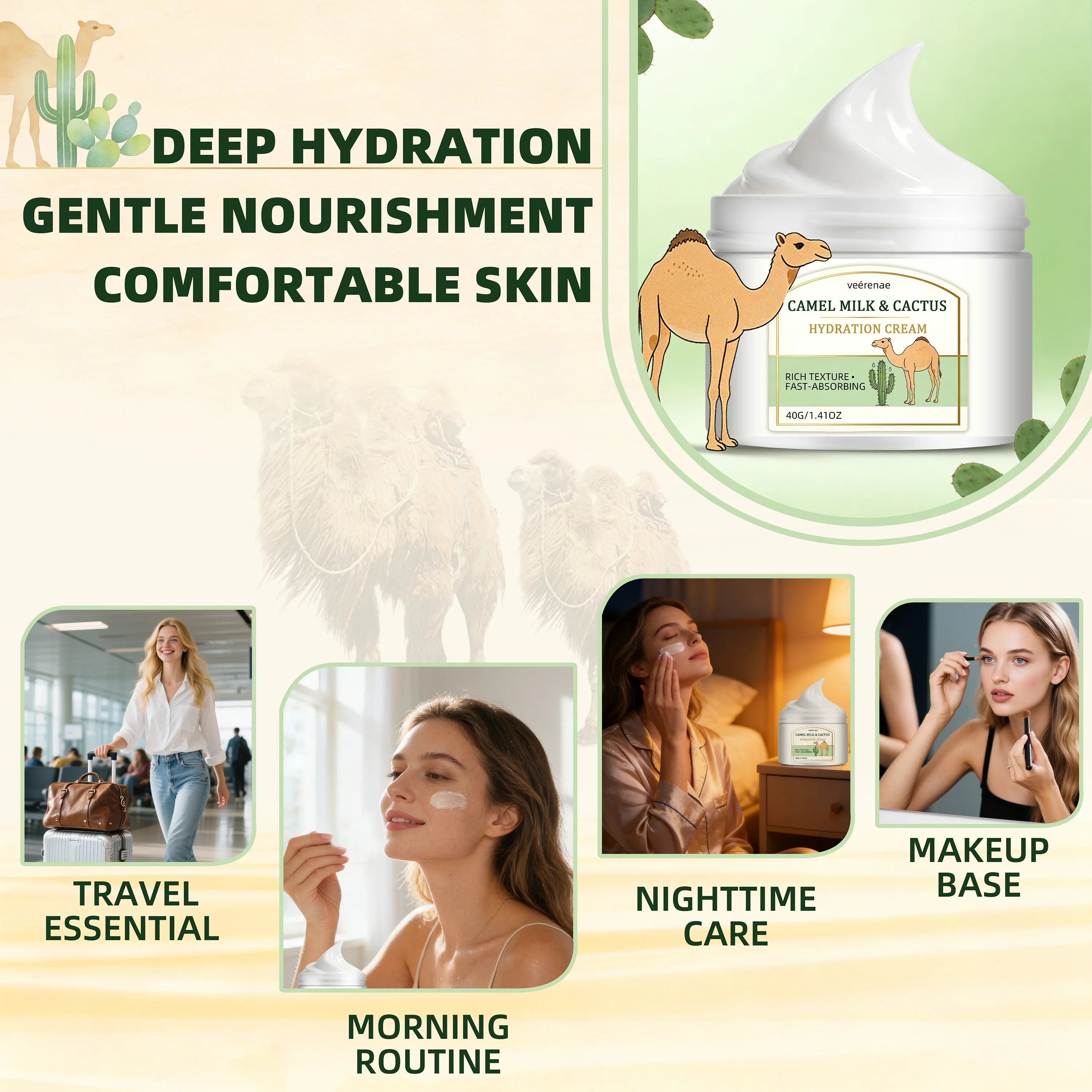 Camel Milk Cactus Hydration Face Cream