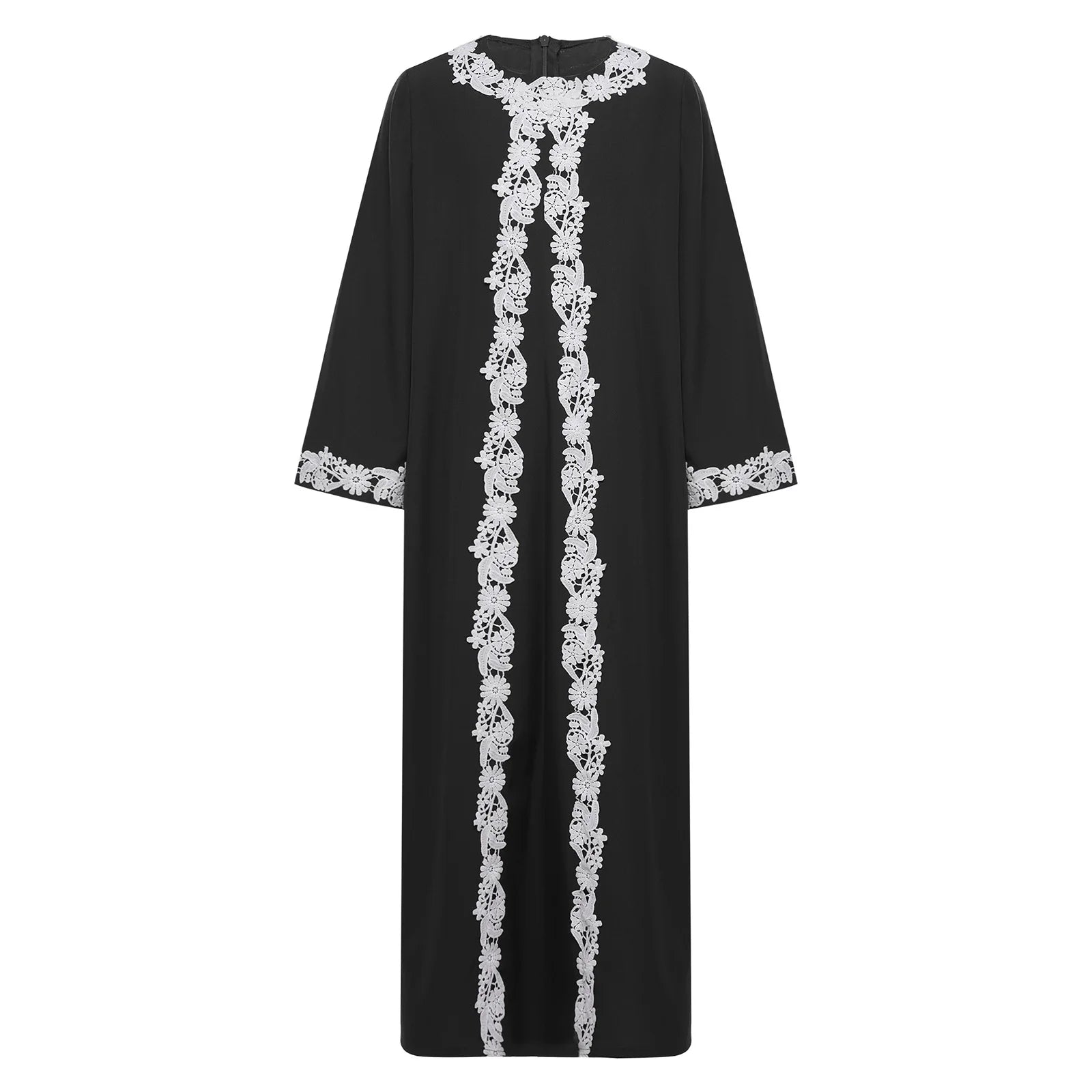 Girls' Embroidered Kaftan Dress