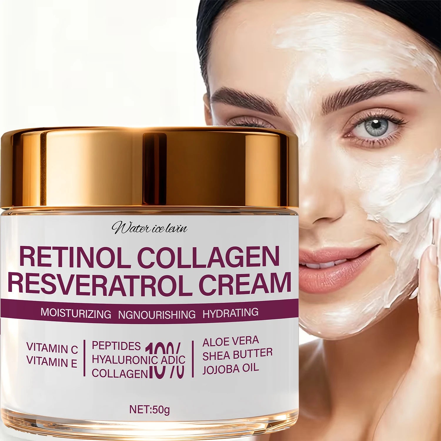 Retinol & Collagen Face Cream – Hydrating Firming Moisturizer with Vitamin C