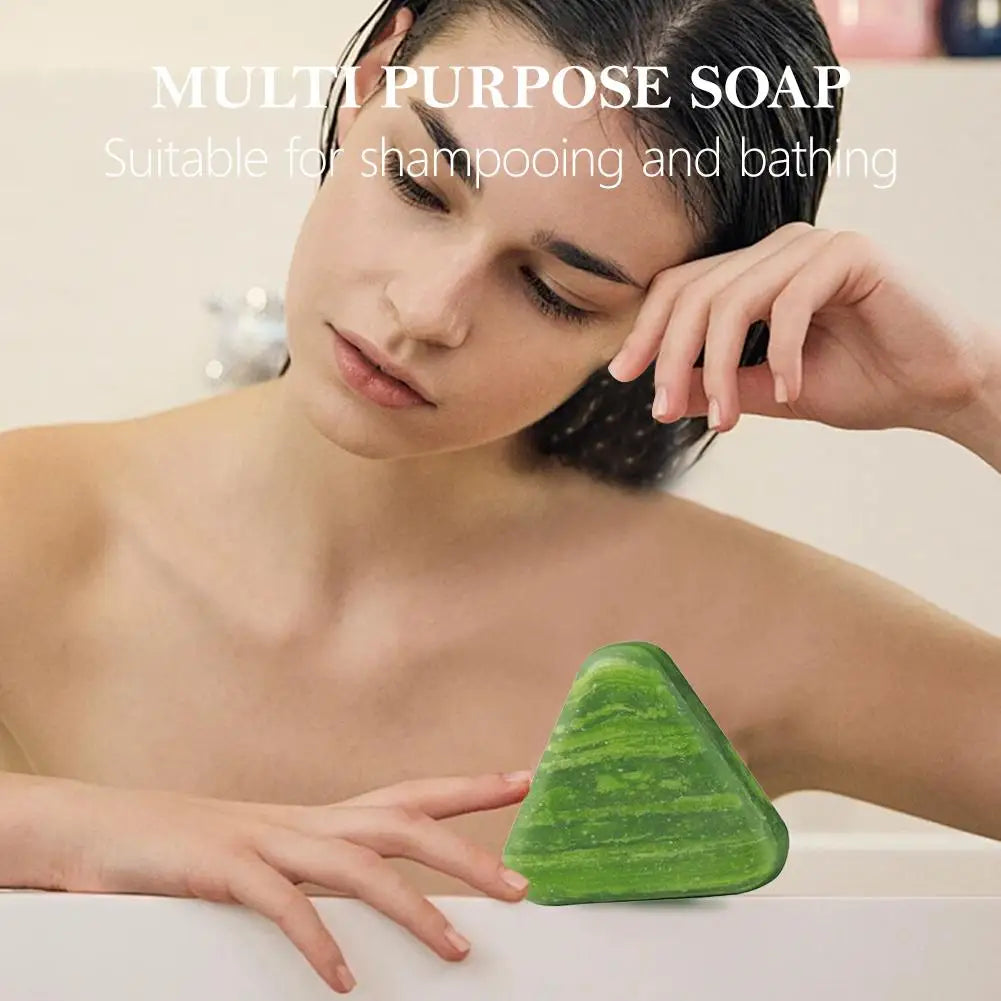 Herbal Biotin & Usma Shampoo Bar for Hair, Oil Control Scalp Care Soap for Itchy Dandruff, Volumizing Smooth for Oily Hair