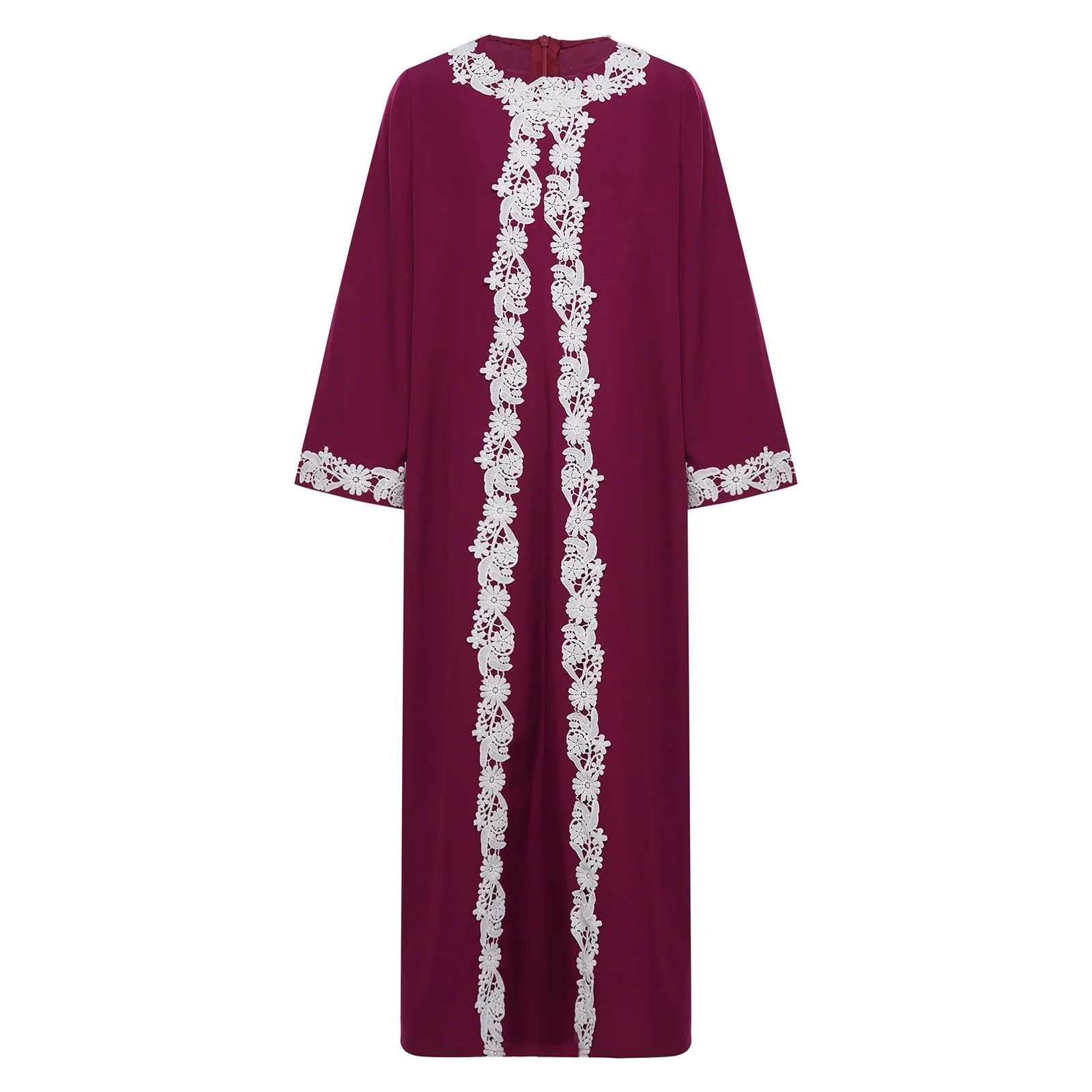 Girls' Embroidered Kaftan Dress