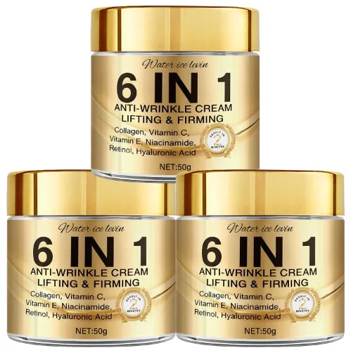 6-in-1 Anti-Aging Face Cream – Collagen, Retinol & Hyaluronic Acid