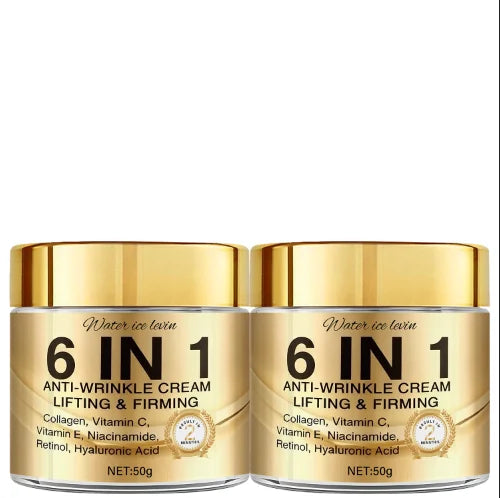 6-in-1 Anti-Aging Face Cream – Collagen, Retinol & Hyaluronic Acid