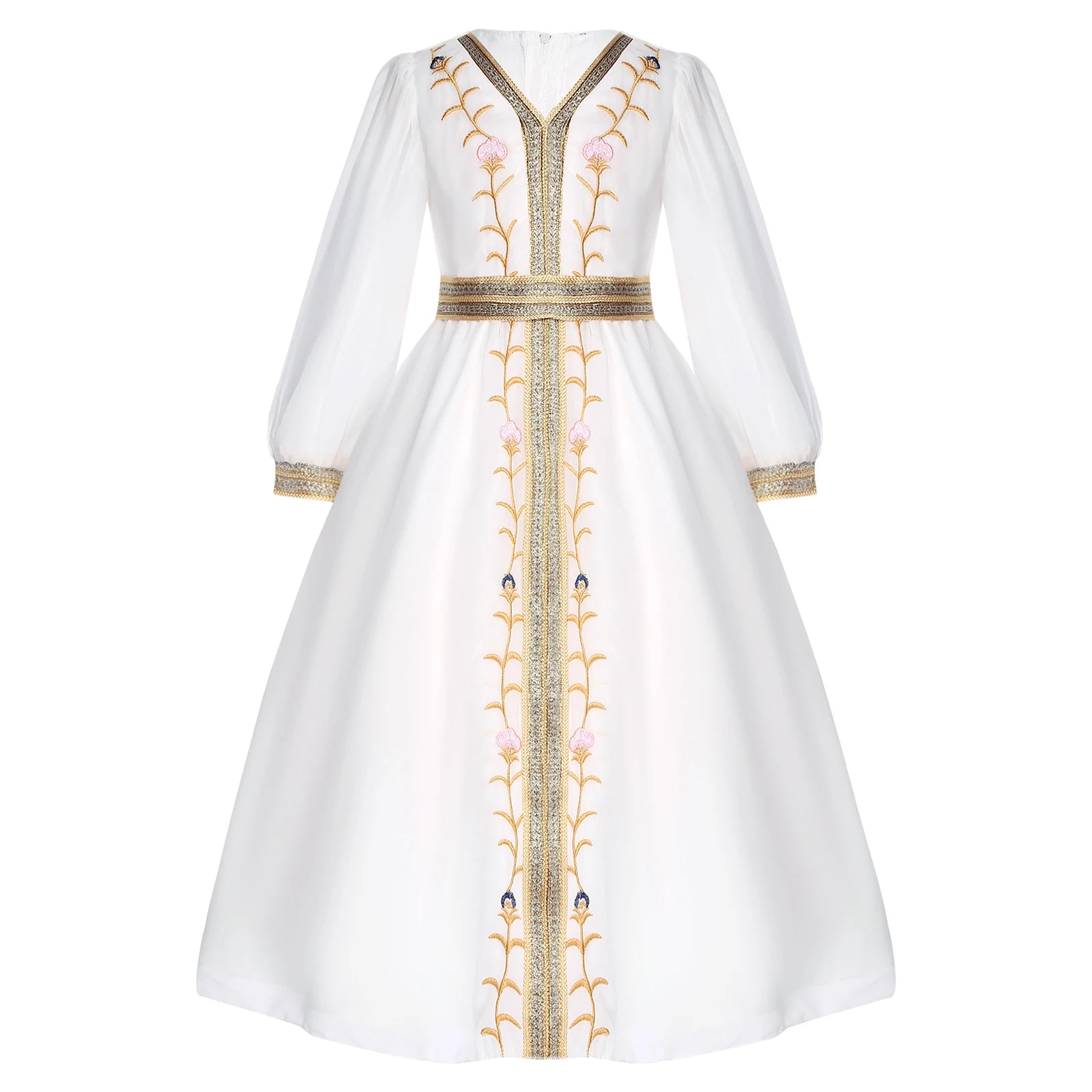 Girls' Printed Abaya Gown