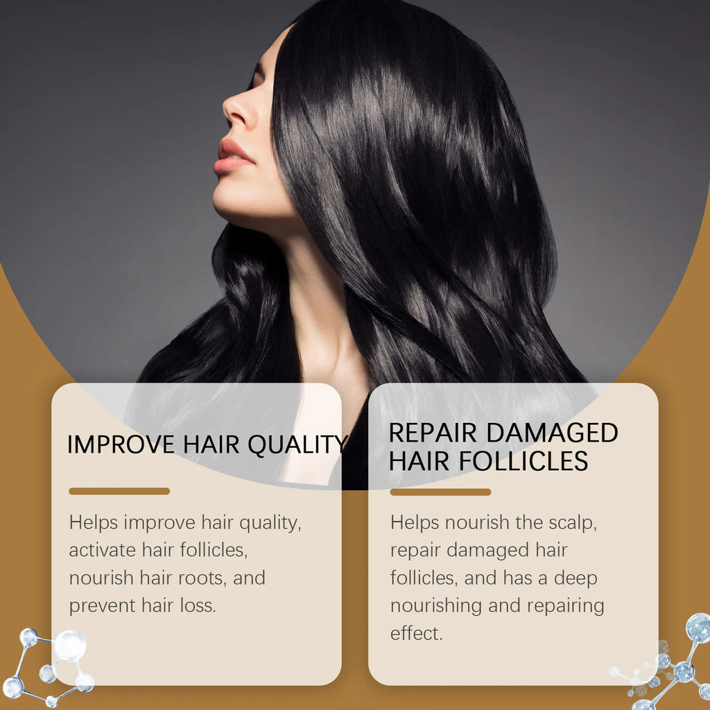 Anti Hair Loss Shampoo for Hair Growth Nourishing Follicles Scalp Itching Relief Dry Frizz Split Ends Damage Hair Repair Shampoo
