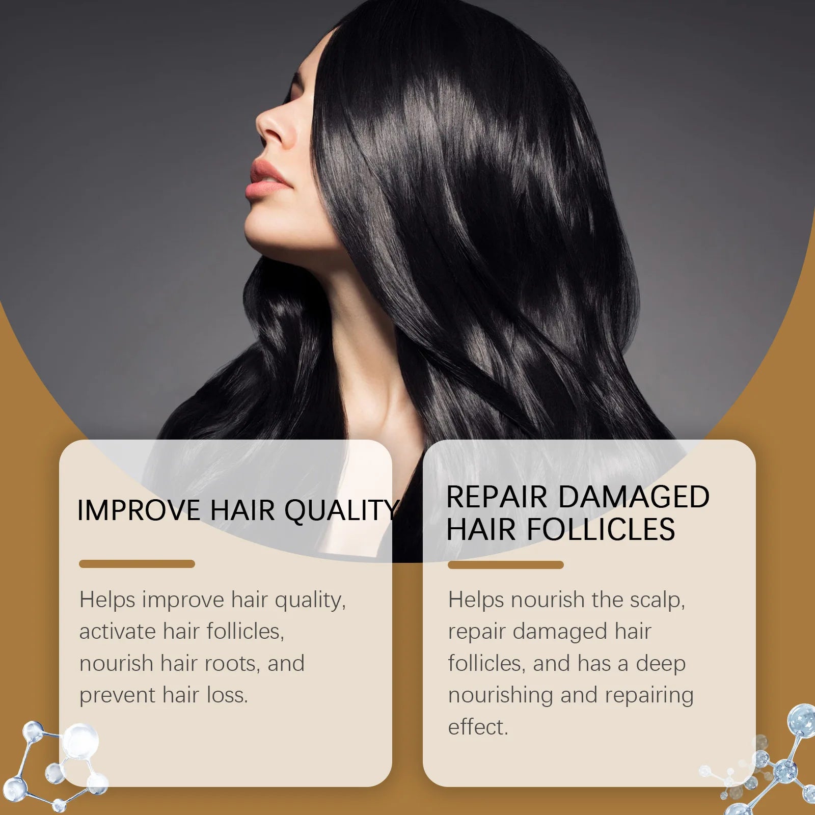 Anti Hair Loss Shampoo for Hair Growth Nourishing Follicles Scalp Itching Relief Dry Frizz Split Ends Damage Hair Repair Shampoo