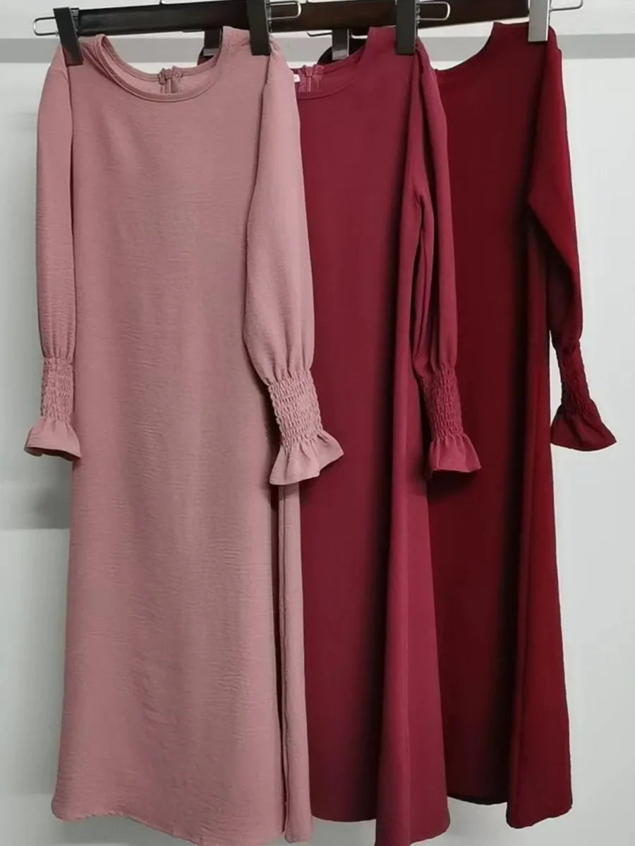 Girls' Ruffle Abaya Dress