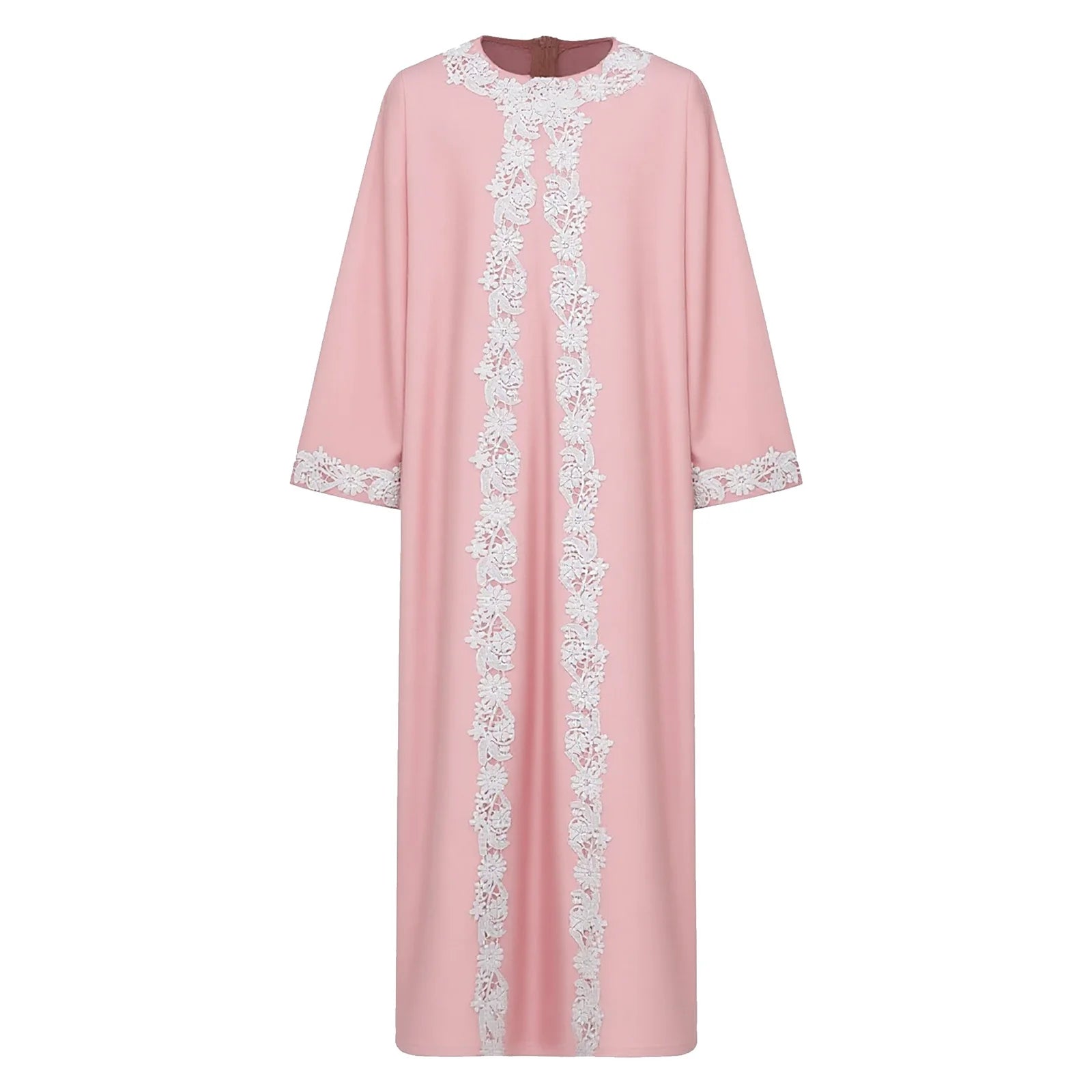 Girls' Embroidered Kaftan Dress