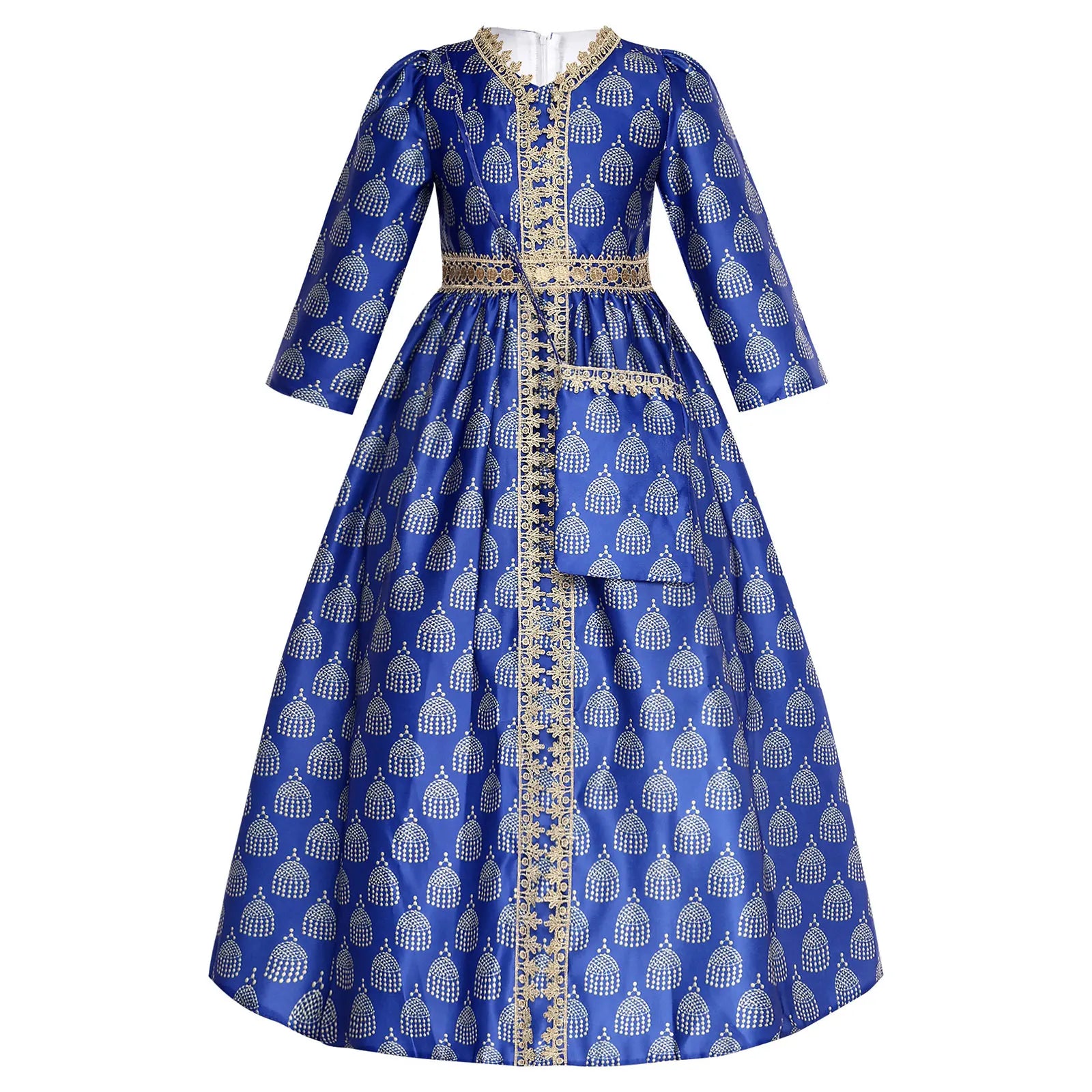 Girls' Printed Abaya Gown