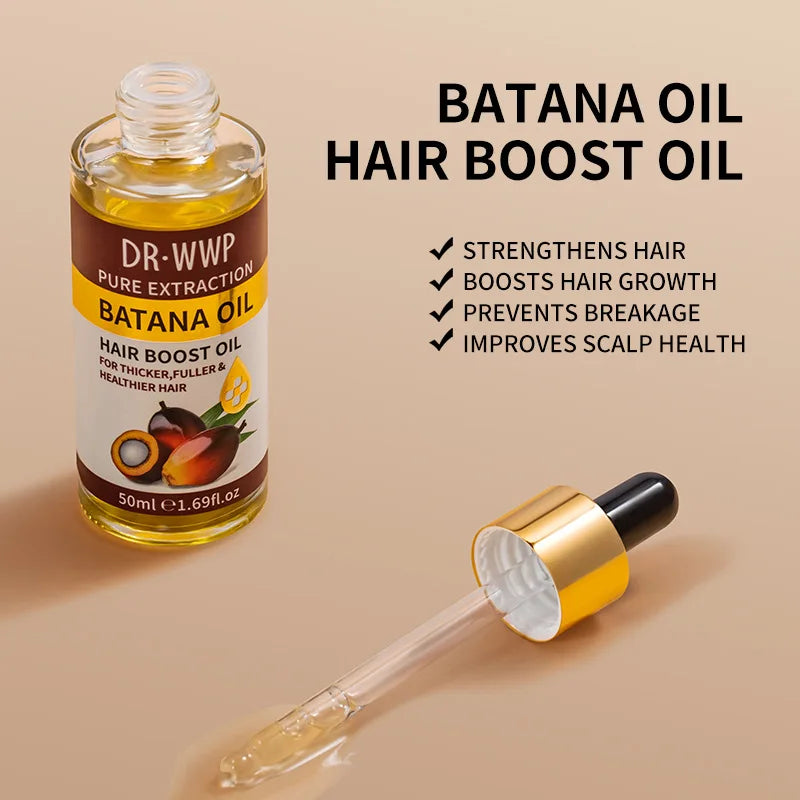 500ml Batana Oil Shampoo and Conditioner Set for Hydrating Care, Softening Hair, and Improving Dryness and Frizz