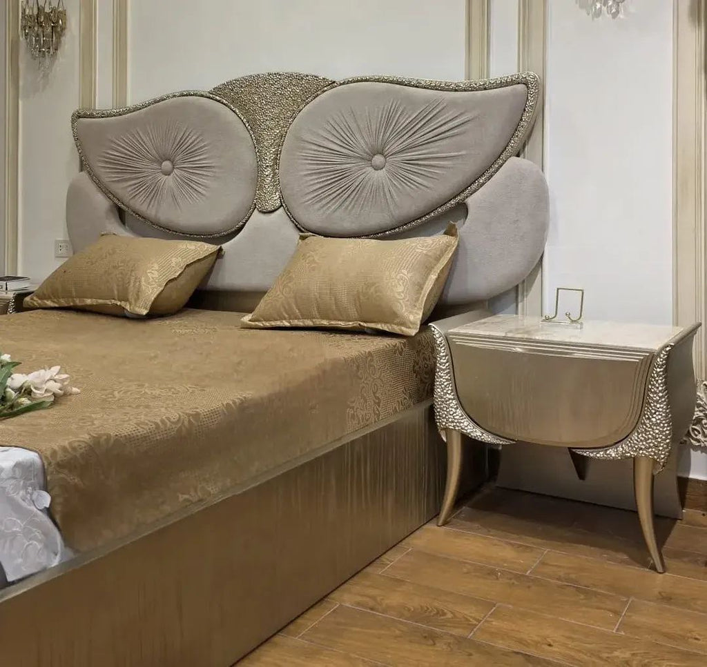 Luxury bedroom set detail
