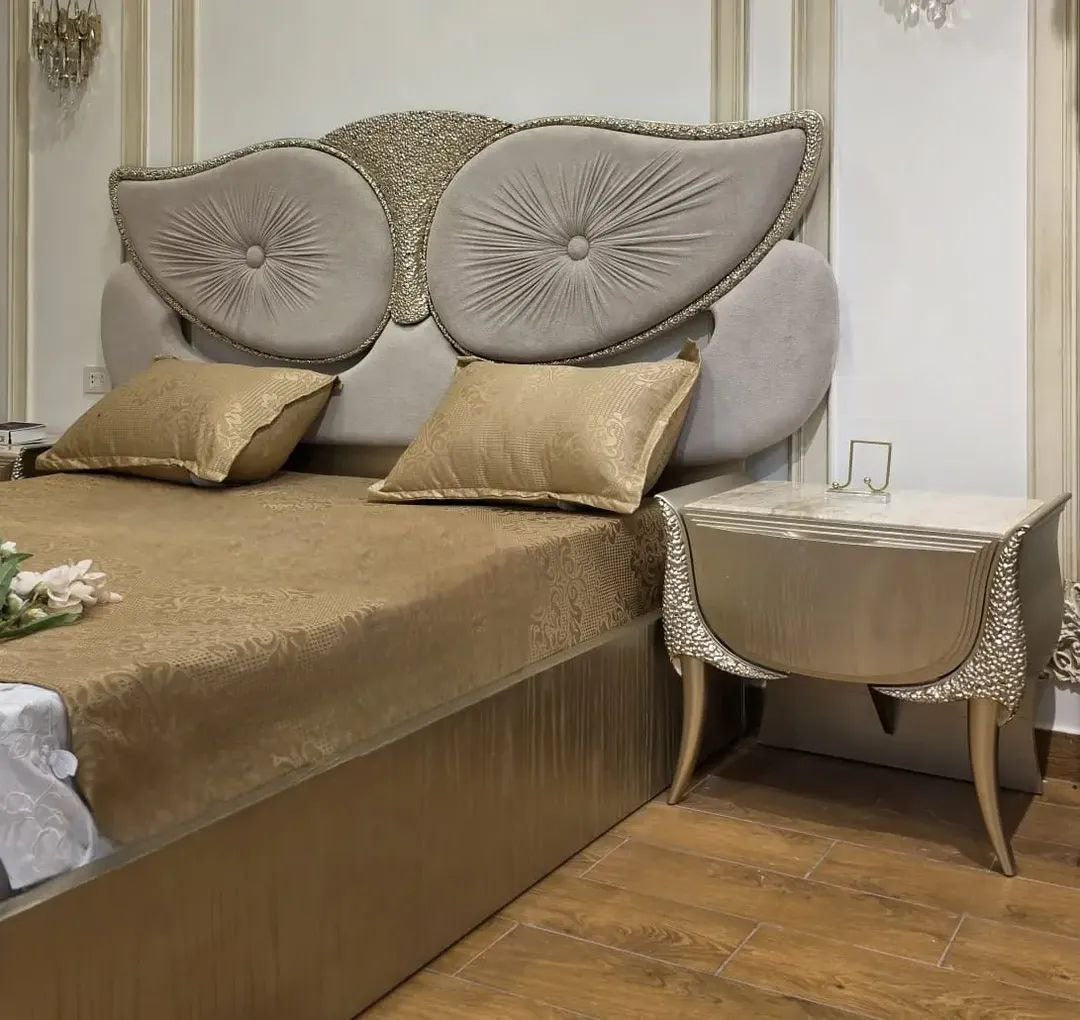 Luxury bedroom set detail