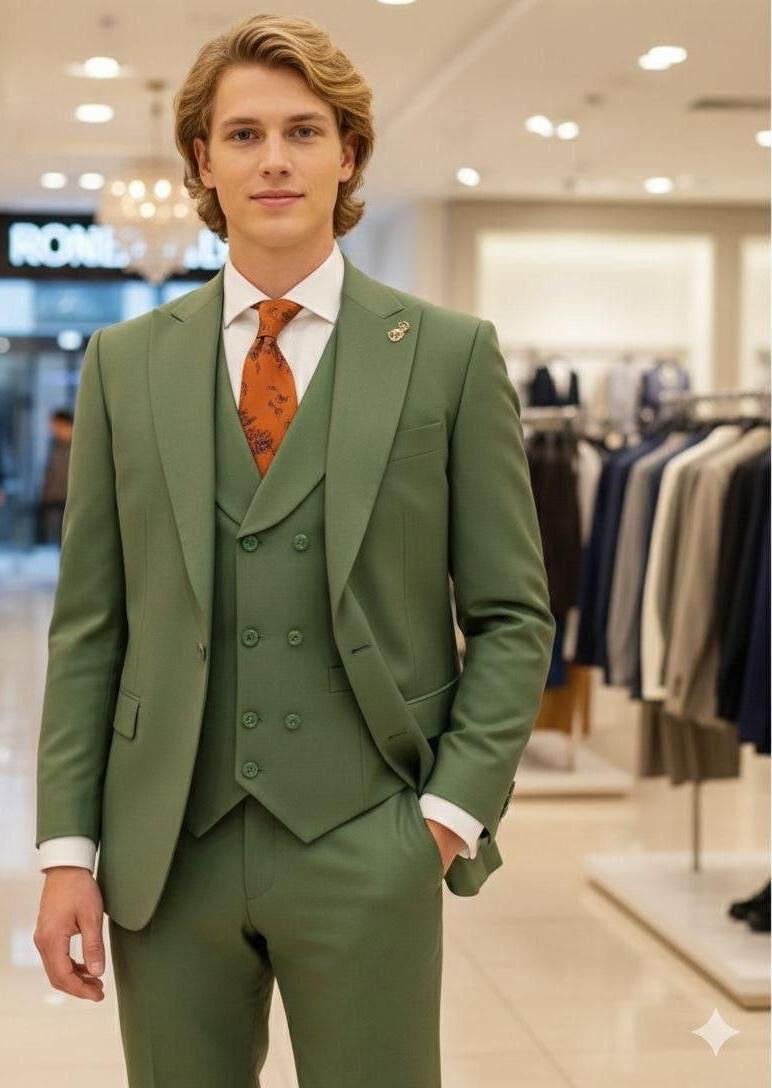 Men's 3-piece suit - lifestyle shot